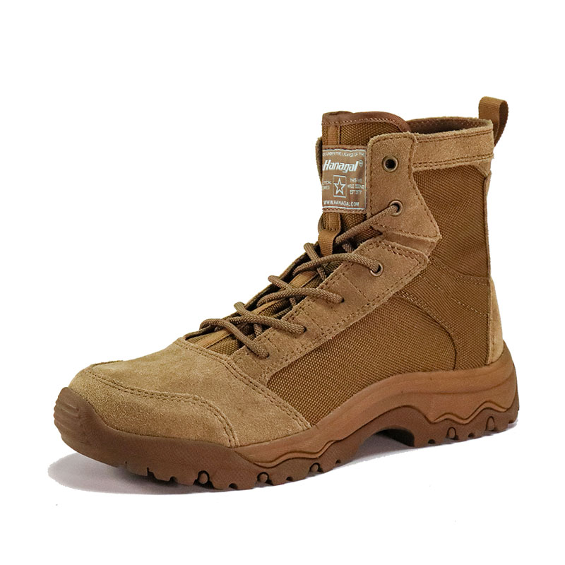Cordura Fabric Rubber Desert Tactical Boots